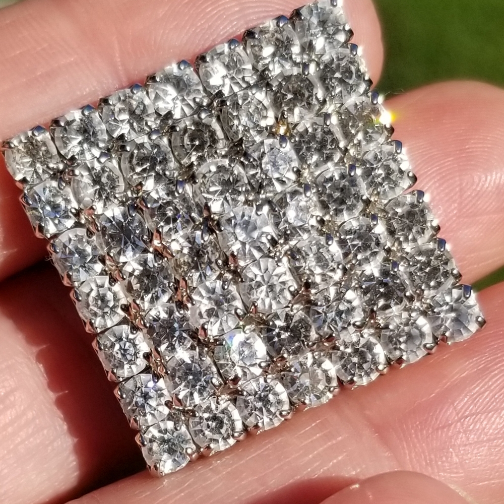 Vintage Rhinestone Brooch - Picture 3 of 13